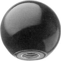 Buton bilă DIN319 25mm, M 6, Forma E Duroplast Conținut: 10 bucăți