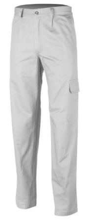 PANTALONI PE TALIE INDUSTRY, ALB, 65%PES-35%BUMBAC, 245G_XXL