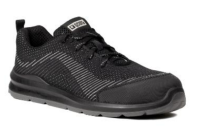 Pantofi sport de protectie cu bombeu, MILERITE, S1P SRC, mărimea 45, negru - gri, COVERGUARD