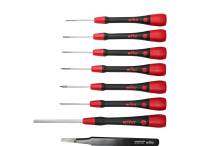 Wiha Fine screwdriver set PicoFinish® 8-pcs. mixed, including tweezers for iPhone®/Apple® devices (42995)