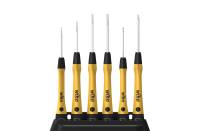 Wiha Fine screwdriver set PicoFinish® ESD Slotted, Phillips, 7 pcs. incl. holder (43707)