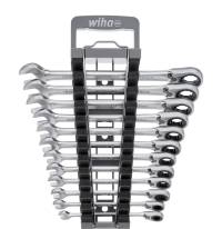 Wiha Ring ratchet open-ended spanner set 12 pcs. switchable in holder (44661)