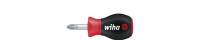 Wiha Screwdriver SoftFinish® Phillips with short round blade, Stubby PH1 x 25 mm (26968)