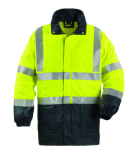 HAINĂ DE PLOAIE FLUO GALBEN/ALBASTRU PU _XL