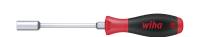 Wiha Screwdriver SoftFinish® Hexagon nut driver with round blade and hexagon head 10.0 mm x 125 mm (01095)