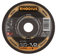 Disc de bit pentru inox, 230x1,9mm, curbat, ALPHALINE, Rhodius