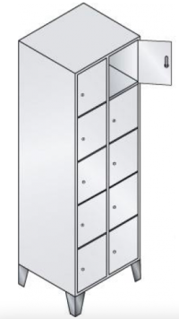 Compartiment Dulap. 7035/5012 1850x610x500mm