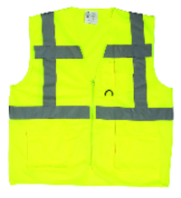 VESTĂ CU BUZUNARE MULTIPLE YARD FLUO_GALBENĂ_XL