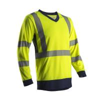 SUNO HI-VIZ TRICOU CU MÂNECĂ LUNGĂ, DE CULOARE GALBENĂ_M