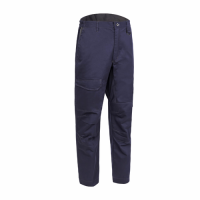 PANTALONI PE TALIE IRAZU DE CULOARE NAVY-XS