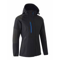 ANTELOPE Jachetă Softshell femei, Negru Albastru, marimea XL