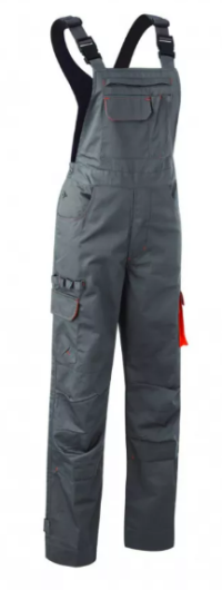 MISTI PANTALONI CU PIEPTAR PENTRU FEMEI, DE CULOARE GRI/PORTOCALE, marimea XS