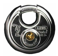 Lacat rotund, 24/70mm, inox, ABUS