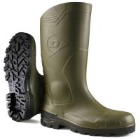 Cizme de protectie cu bombeu, DEVON, marimea 37, PVC, cauciuc, nitril, verde, DUNLOP 