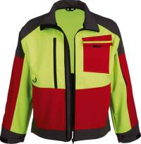 Jachetă softshell ForestJackRed, mărimea 2XL, roșu/anthr/galben