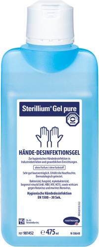 Solutie pentru dezinfectarea mainilor Sterillium® Gel Pure, flacon 475ml