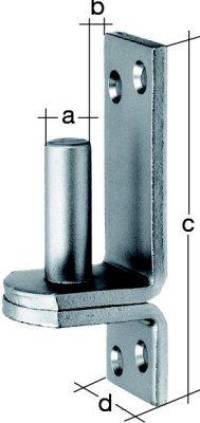 Cârlig pe placă 3301/VA/DI/13mm