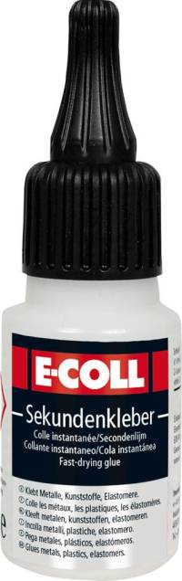 Superglue sticla 20g E-COLL