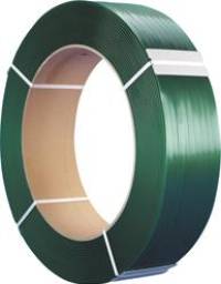 Banda plastic PET verde 13x0,6 mm, rola de 2500 m