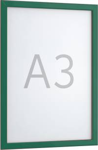 Rama DIN A3 307x430 mm, seminal verde