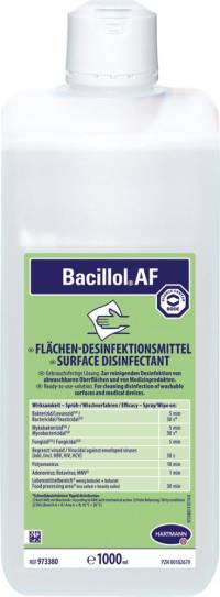 Solutie pentru dezinfectarea suprafetelor Bacillol® AF, flacon 1000ml, HOLTHAUS