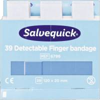 Plasturi Salvequick 6769, 6x30 buc, pentru degete, detectabili, textili, SALVEQUICK