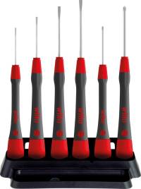 Wiha Fine screwdriver set PicoFinish® Slotted, Phillips, 7 pcs. incl. holder (42990)