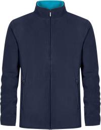 Fleecejacke, navy-aqua, Gr.S