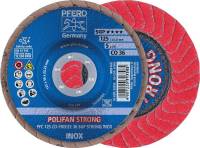 Disc lamelar POLIFAN CO-FREEZE SGP STRONG INOX, 125mm, gran.36, curbat, PFERD