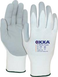 Mănuși Oxxa X-Nitril-Foam, mărimea 11, alb/gri