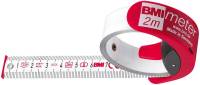 Bandă de măsurare de buzunar BMImeter 2mx16mm alb BMI