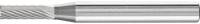 Freza carbura ZYA-S, forma cilindrica, dantura 5, cu dantura frontala, 4x13mm, coada 6mm, PFERD