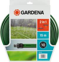 Aspersor cu furtun 1998-20, 15.0 m, verde, cu fitinguri de conectare, GARDENA