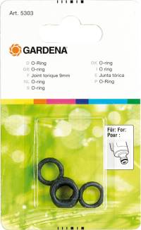 O-ring 9 mm 5303-20, pentru racorduri, 5 buc, GARDENA