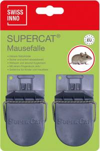Capcană pentru șoareci Supercat 2er cu soluție de momeală Swissinno