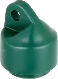 Capace de bare Alberts plastic verde 34 mm