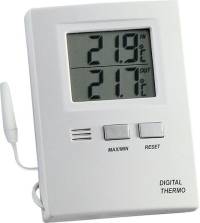 termometru max-min Electr., plastic, alb