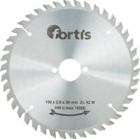 Disc debitare pentru lemn, HW, 190x2,8 x30mm, Z42W, FORTIS  