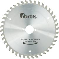 Disc debitare pentru lemn, HW, 210x3,0 x30mm, Z42W, FORTIS  