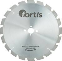 Disc debitare pentru lemn, HW, 315x3,2 x30mm, Z20 FF, FORTIS  