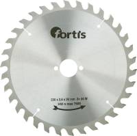 Disc debitare pentru lemn, HW, 230x2,6 x30mm, Z34W, FORTIS  