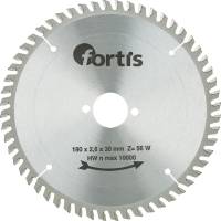 Disc debitare pentru lemn, HW, 190x2,8 x30mm, Z56W, FORTIS  