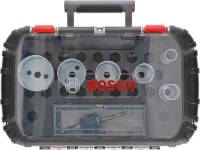 Set 6 carote cu găuri, 22,29,35,44,51,64mm, Progressor, lemn si metal, 9 buc, BOSCH