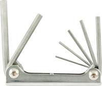 Set chei hexagonale forma L, 1,5-6mm, 7 piese in suport metalic rabatabil, FORTIS 