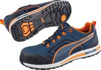 Pantofi de protectie cu bombeu, Crosstwist Low 643100, S3 HRO SRC, albastru-portocaliu, mărimea 47, PUMA®