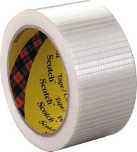 Bandă cu filament 8959 transparentă, 25 mm x 50 mScotch