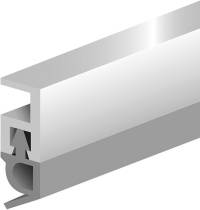 Sina de etansare PTS-AR 210 cm, alb, profil din plastic cu buza moale din PVC