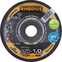 Disc de bit pentru inox, 125x1,0mm, drept, TOPLINE, Rhodius
