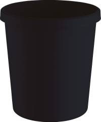 Cos pentru hartie, Ø315mm, 331mm, 18L, negru