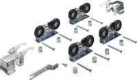 Set accesorii de rulare pentru usi glisante TopLine 1, pentru 2 usi, greutate 75 kg, HETTICH